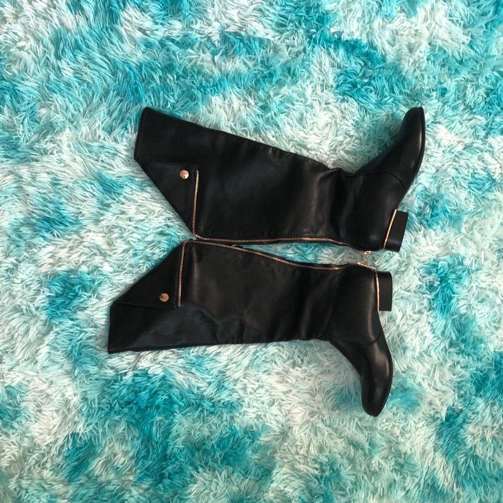 Over the knee flat boot